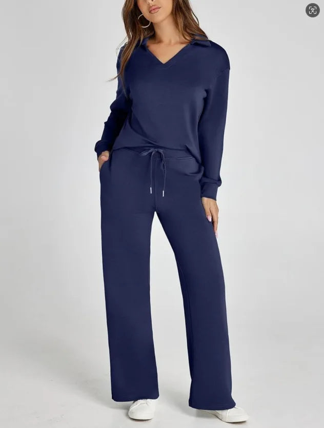 Women's Fall Transition 2-Piece Set - Breathable & Wrinkle Resistant Sweatsuits Sets