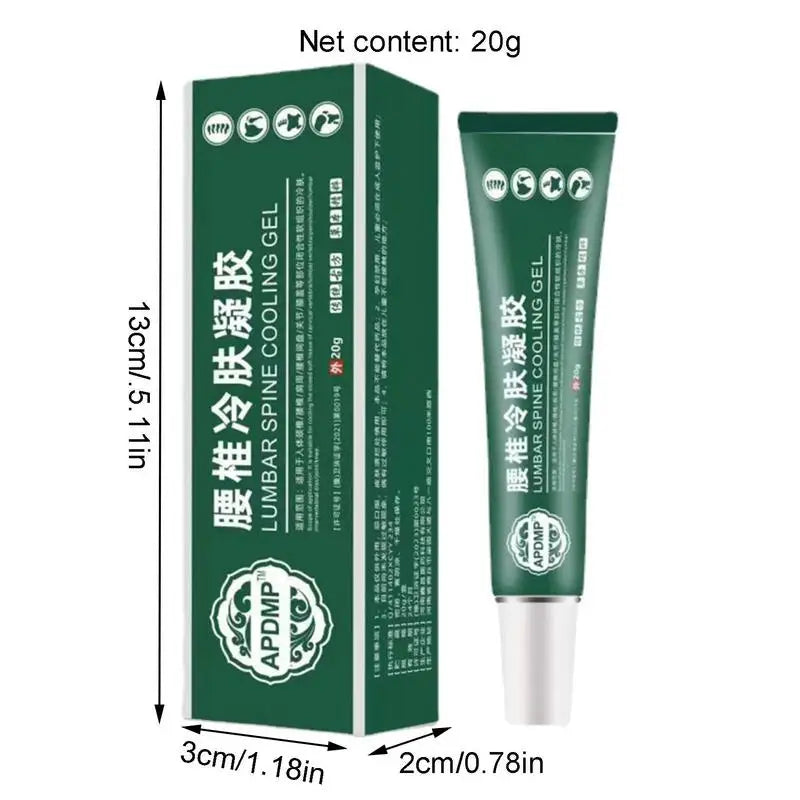 Lumbar type cold compress gel