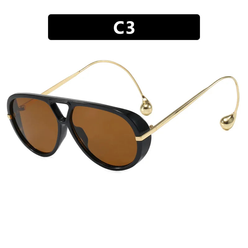 Luxury Brand Designer Oversized Pilot Sunglasses