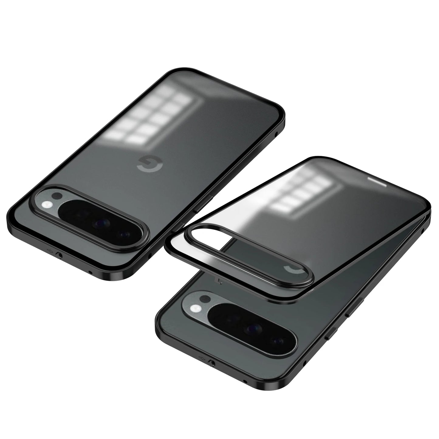 Magnetic Aluminum frame Double-sided Metal Phone Case For Google Pixel