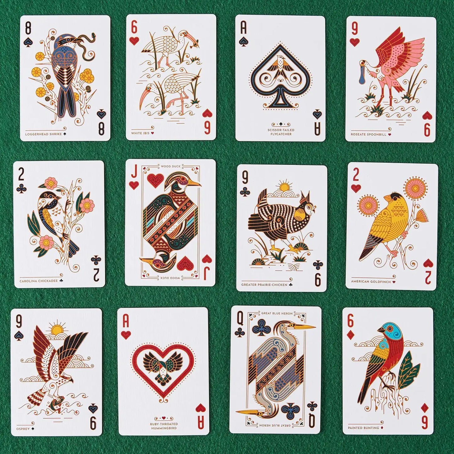 North American Birds Playing Cards