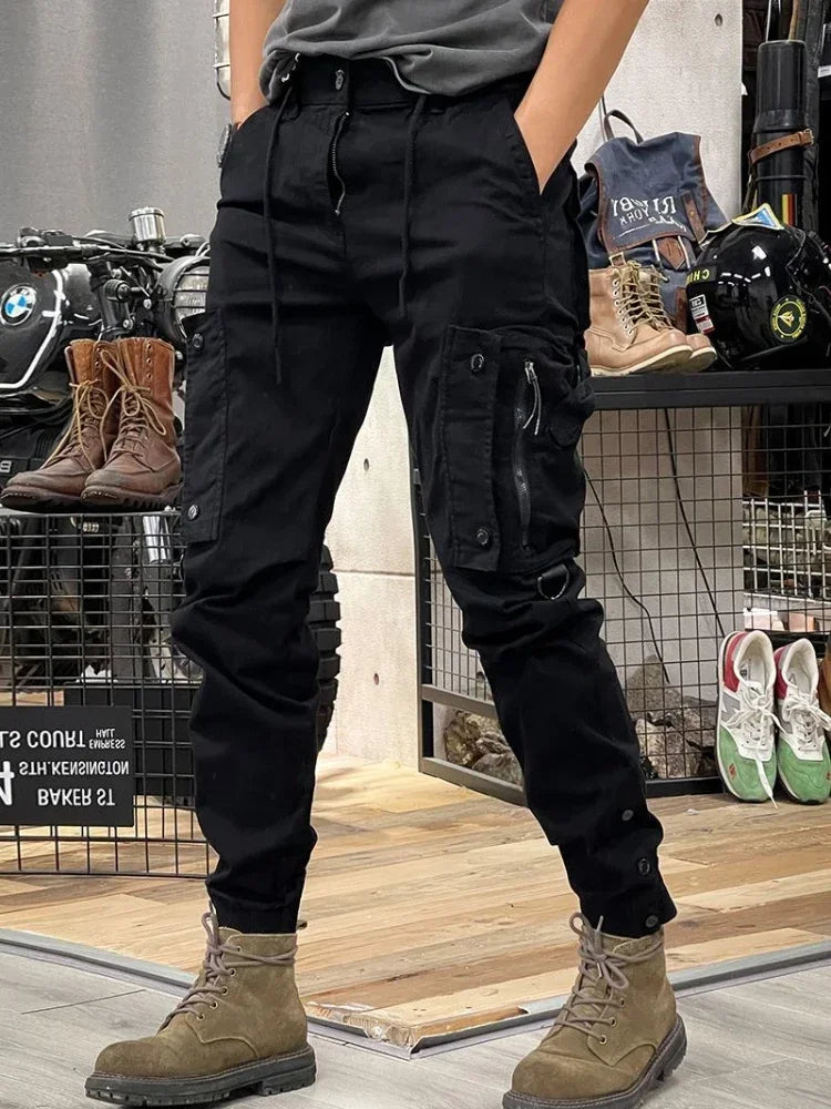 Men's Baggy Skinny Overalls With Multiple Pockets