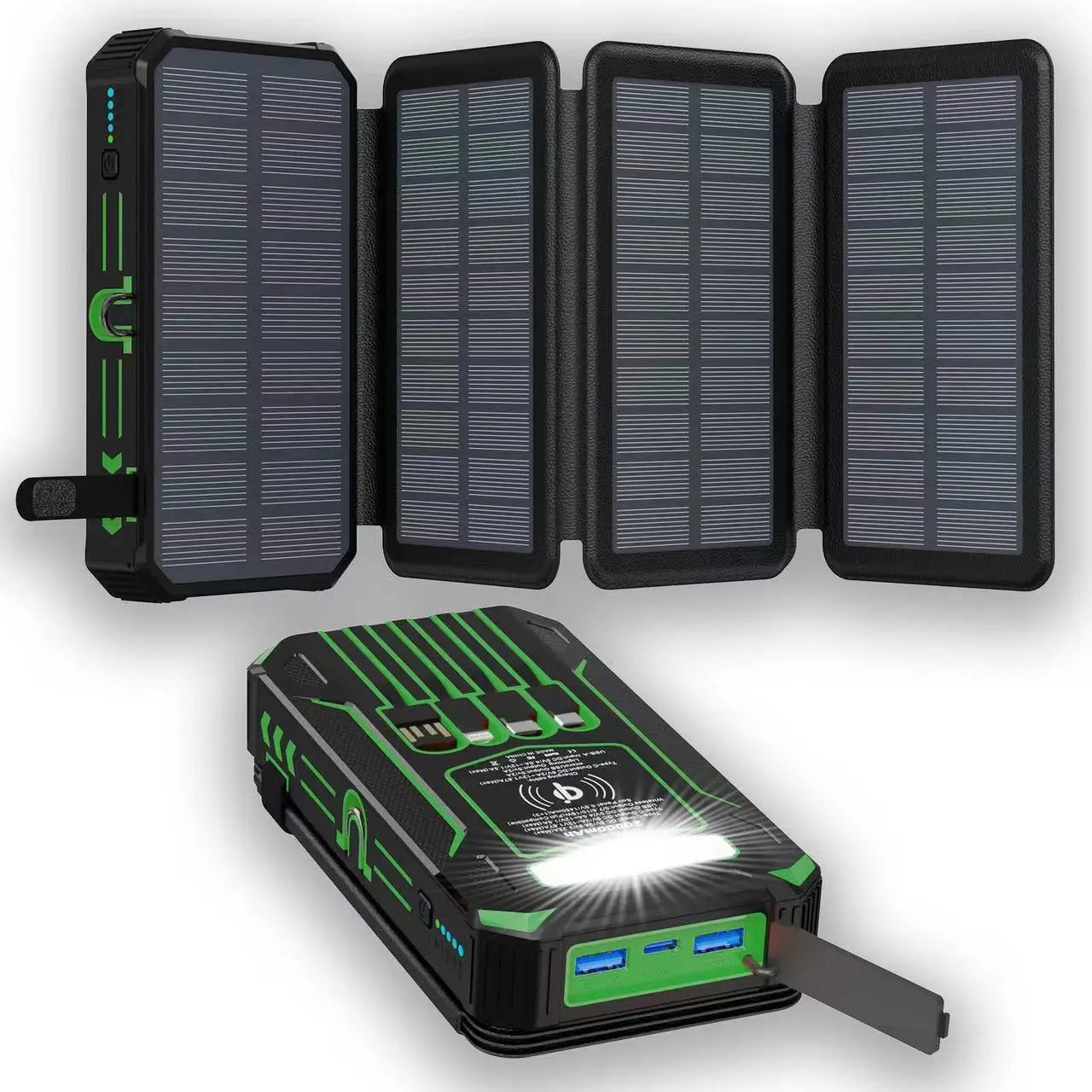 Outdoor Foldable Solar Large Capacity Charger Mobile Power Bank