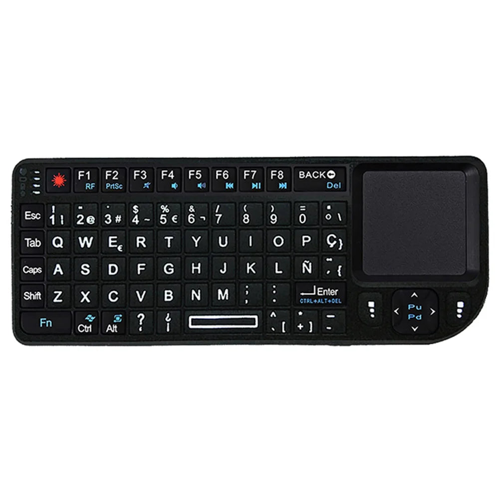 Mini Wireless Keyboard, 2.4G Rechargeable Backlight Keyboard with Touchpad