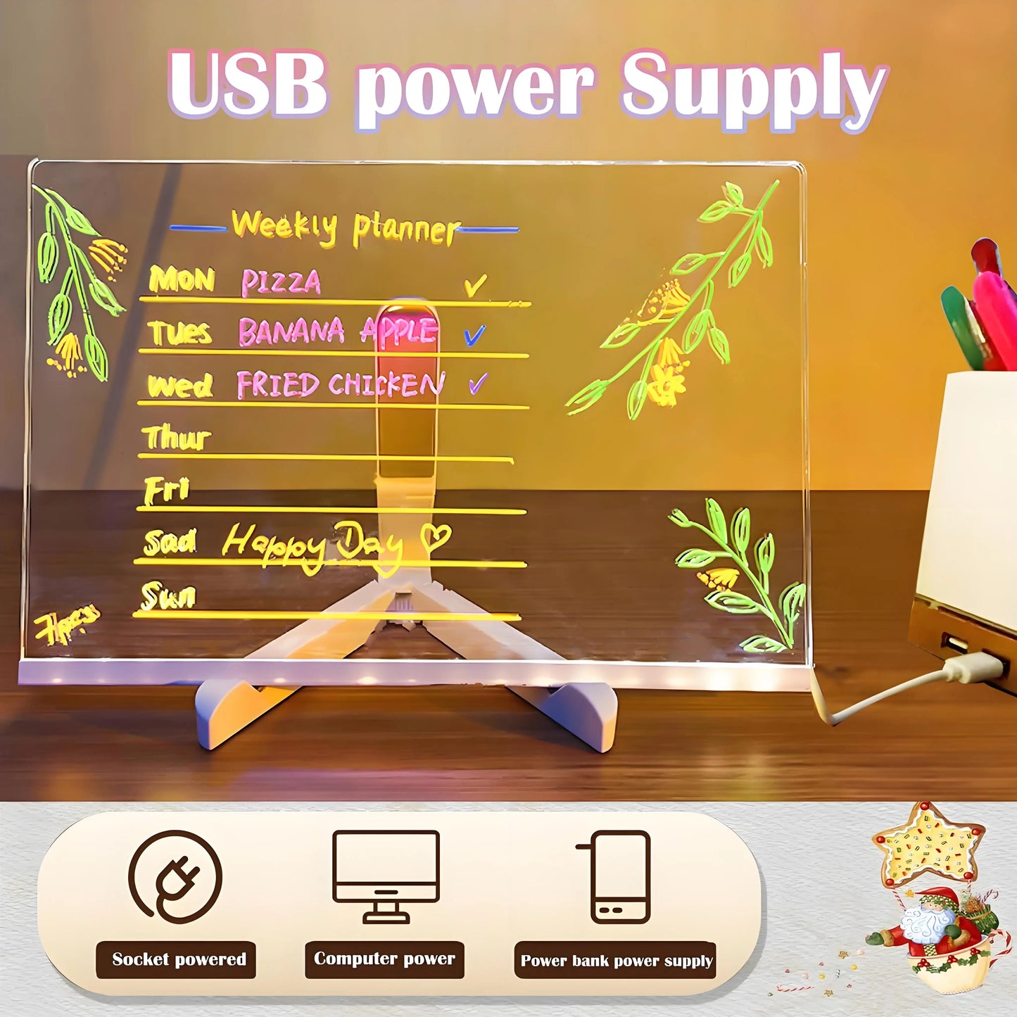 Luminous Led Drawing Board For Children