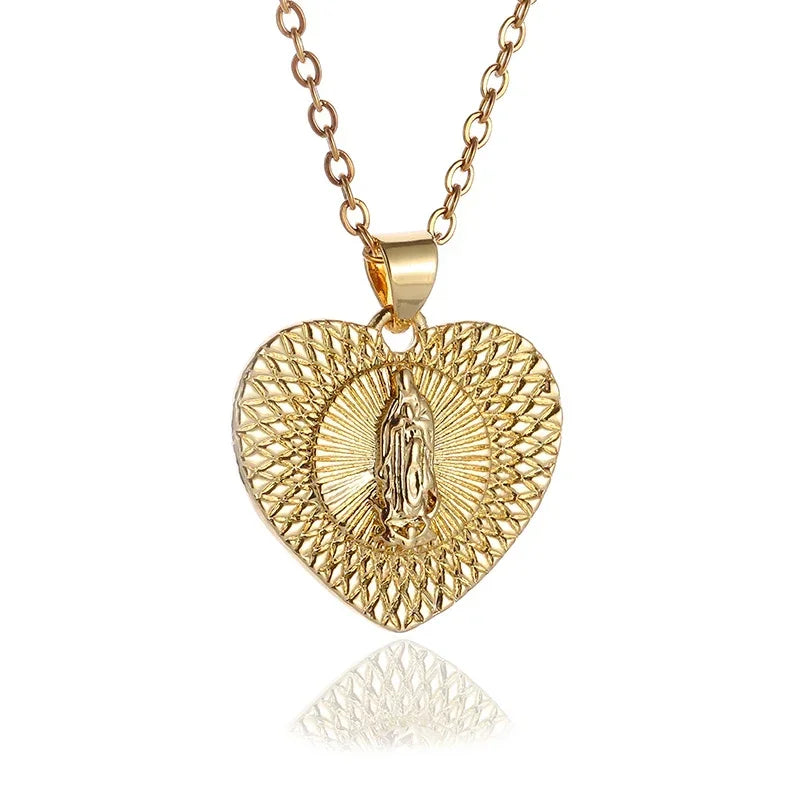 Stainless Steel Virgin Mary Necklace