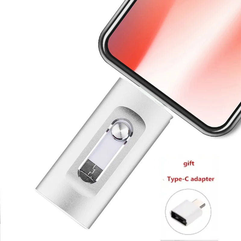 3 in 1 Flash Drive, Portable High Speed USB