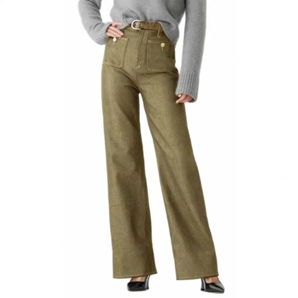 Tummy Control Sailor Wide Leg Jeans