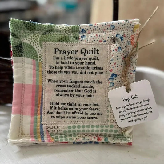 Prayer Quilt With Cross Inside