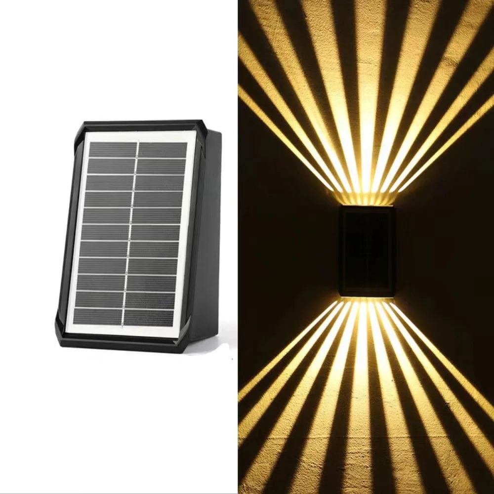 Solar Colorful Wall Lights Outdoor Light Waterproof