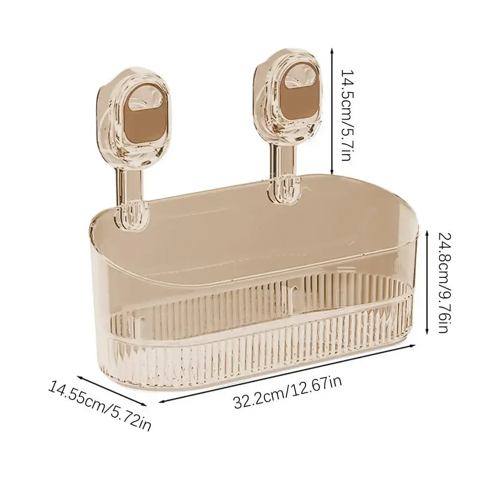 No-Drill Bathroom Suction Storage Box