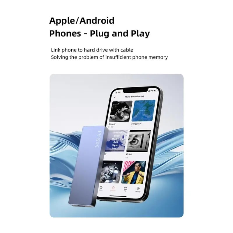 High-Speed USB 3.0 External Storage